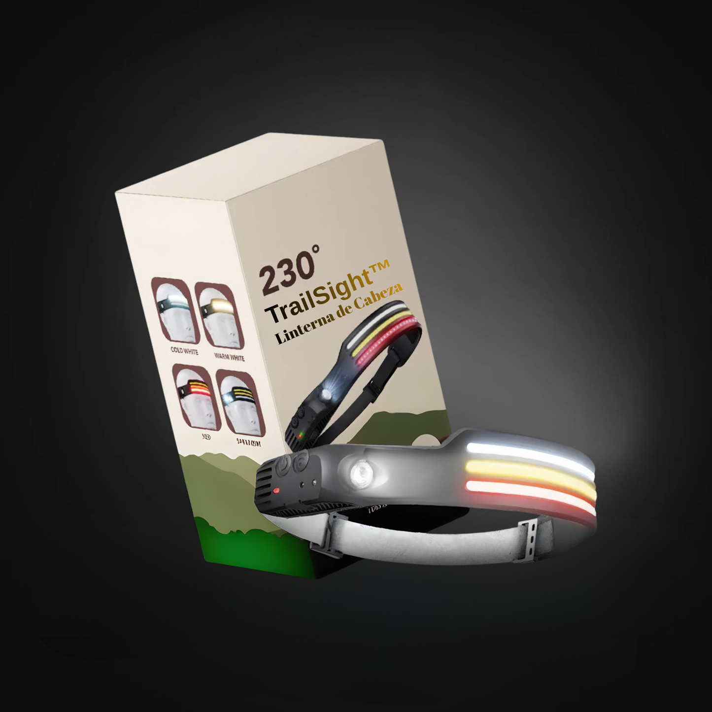 TrailSight™ 230° Linterna de Cabeza